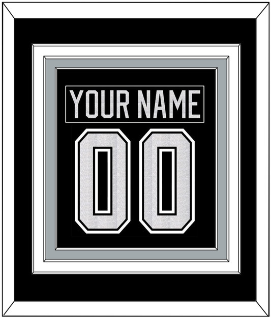 Los Angeles Nameplate & Number (Back) Combined - Home Black - Premier Tier 2
