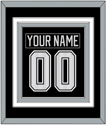 Los Angeles Nameplate & Number (Back) Combined - Home Black - Premier Tier 2