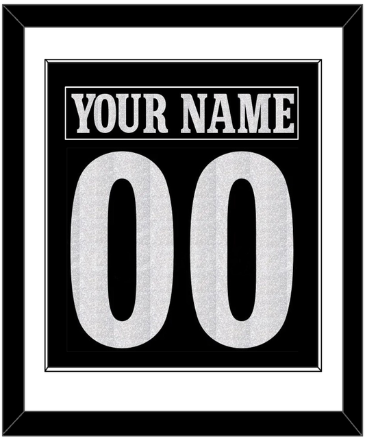 Los Angeles Nameplate & Number (Back) Combined - Alternate Black - Essential Tier 1