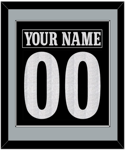 Los Angeles Nameplate & Number (Back) Combined - Alternate Black - Essential Tier 2