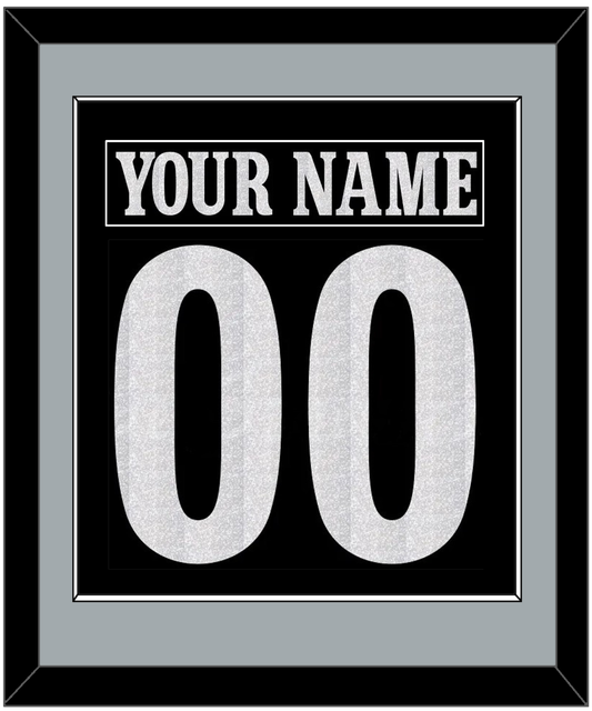 Los Angeles Nameplate & Number (Back) Combined - Alternate Black - Essential Tier 2