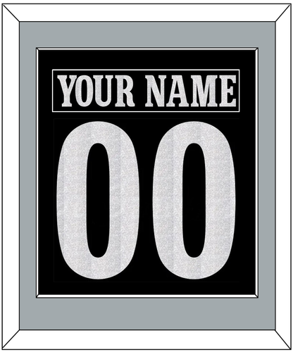 Los Angeles Nameplate & Number (Back) Combined - Alternate Black - Essential Tier 2