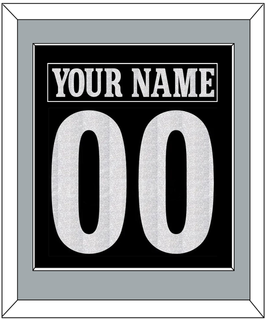 Los Angeles Nameplate & Number (Back) Combined - Alternate Black - Essential Tier 2