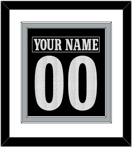 Los Angeles Nameplate & Number (Back) Combined - Alternate Black - Signature Tier 1