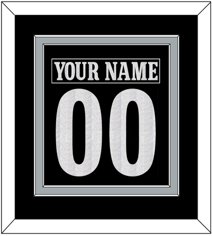 Los Angeles Nameplate & Number (Back) Combined - Alternate Black - Signature Tier 2