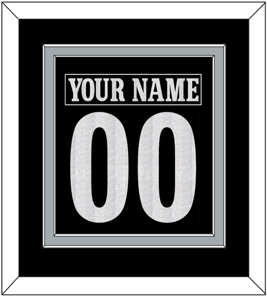 Los Angeles Nameplate & Number (Back) Combined - Alternate Black - Signature Tier 2