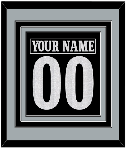 Los Angeles Nameplate & Number (Back) Combined - Alternate Black - Premier Tier 2