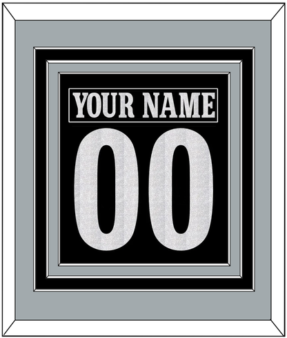 Los Angeles Nameplate & Number (Back) Combined - Alternate Black - Premier Tier 2