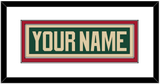 Minnesota Nameplate - Home Green - Double Mat 1
