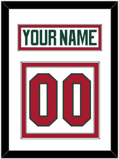 Minnesota Nameplate & Number (Back) - Road White - Signature Tier 1