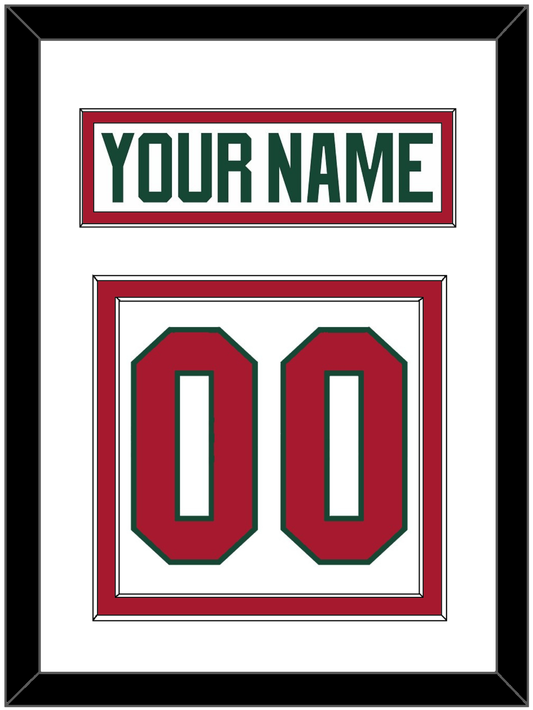 Minnesota Nameplate & Number (Back) - Road White - Signature Tier 1