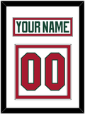 Minnesota Nameplate & Number (Back) - Road White - Double Mat 1