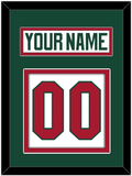 Minnesota Nameplate & Number (Back) - Road White - Double Mat 2