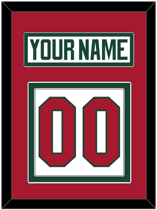 Minnesota Nameplate & Number (Back) - Road White - Signature Tier 3