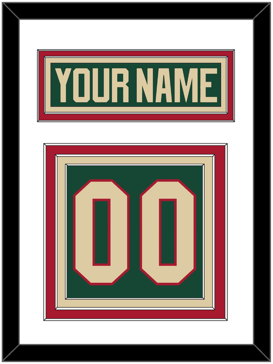 Minnesota Nameplate & Number (Back) - Home Green - Premier Tier 1