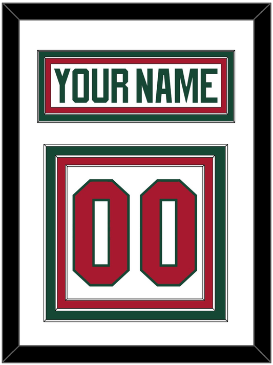 Minnesota Nameplate & Number (Back) - Road White - Premier Tier 1