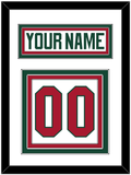 Minnesota Nameplate & Number (Back) - Road White - Triple Mat 1