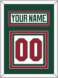 Minnesota Nameplate & Number (Back) - Road White - Triple Mat 2