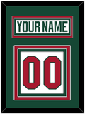 Minnesota Nameplate & Number (Back) - Road White - Triple Mat 2