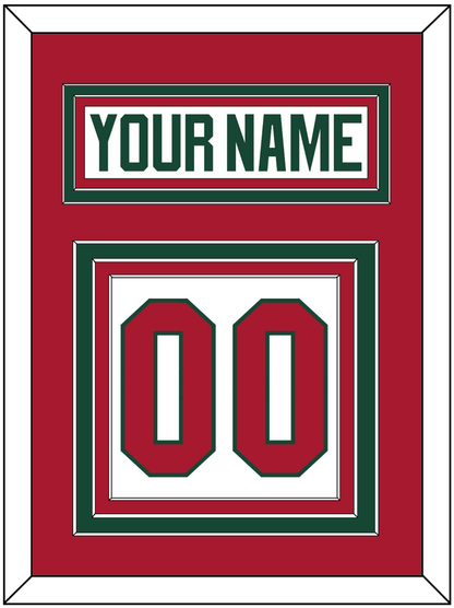 Minnesota Nameplate & Number (Back) - Road White - Premier Tier 3