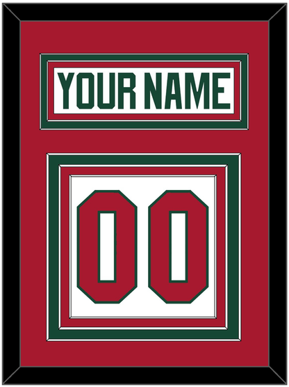 Minnesota Nameplate & Number (Back) - Road White - Premier Tier 3