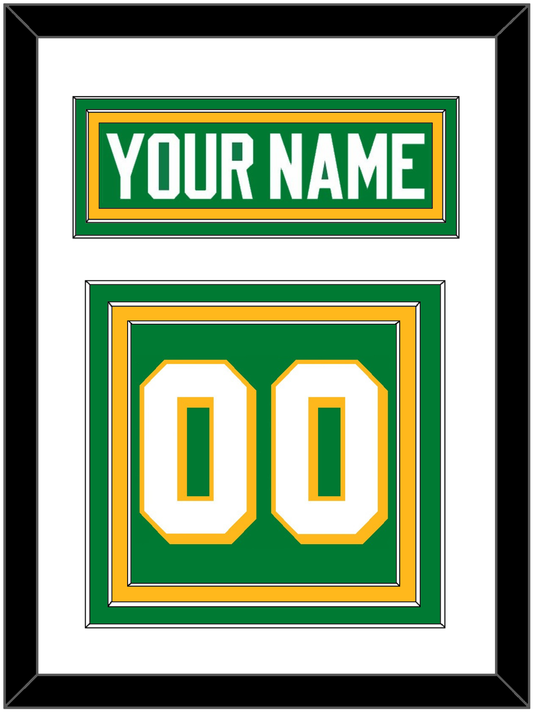 Minnesota Nameplate & Number (Back) - Alternate Green - Premier Tier 1