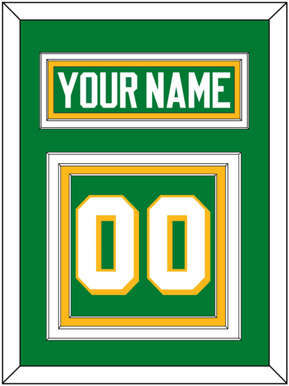 Minnesota Nameplate & Number (Back) - Alternate Green - Premier Tier 2