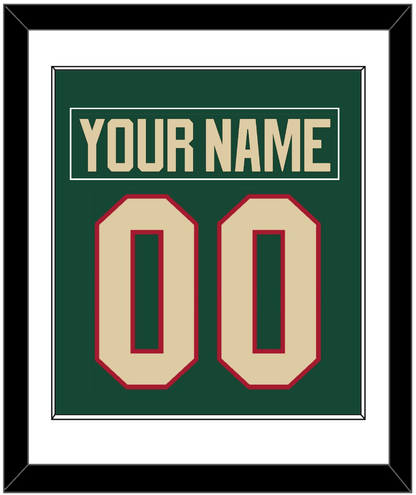 Minnesota Nameplate & Number (Back) Combined - Home Green - Essential Tier 1