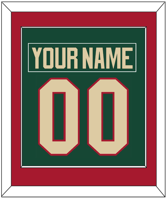 Minnesota Nameplate & Number (Back) Combined - Home Green - Essential Tier 2