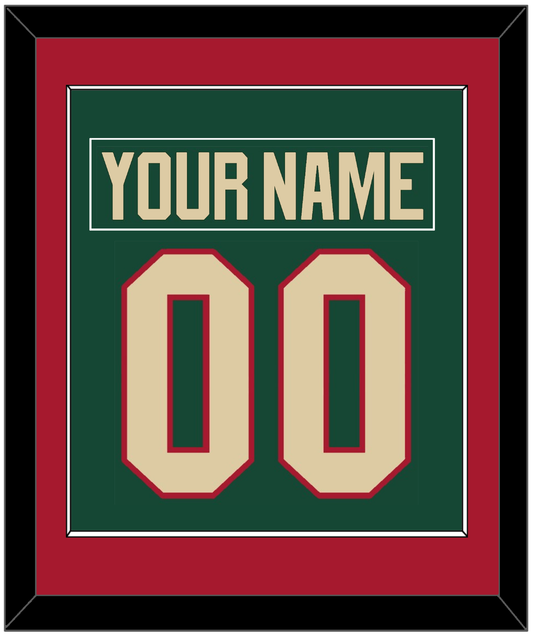Minnesota Nameplate & Number (Back) Combined - Home Green - Essential Tier 2