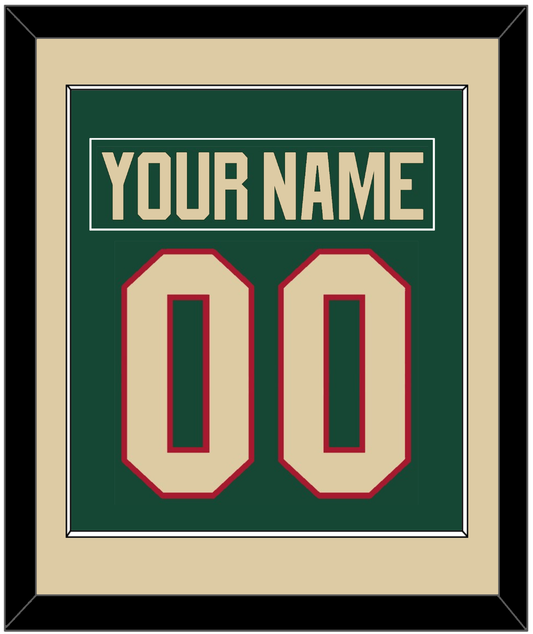 Minnesota Nameplate & Number (Back) Combined - Home Green - Essential Tier 3