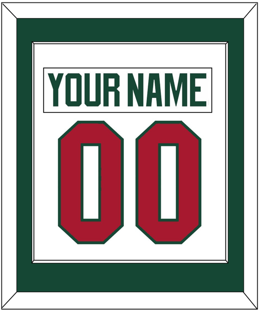 Minnesota Nameplate & Number (Back) Combined - Road White - Essential Tier 1
