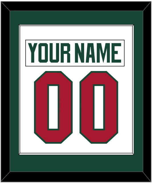 Minnesota Nameplate & Number (Back) Combined - Road White - Essential Tier 1