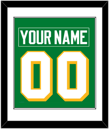 Minnesota Nameplate & Number (Back) Combined - Alternate Green - Essential Tier 1