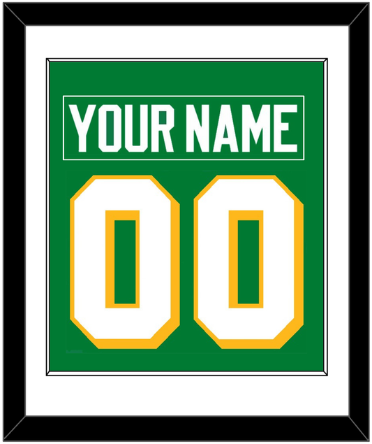 Minnesota Nameplate & Number (Back) Combined - Alternate Green - Essential Tier 1