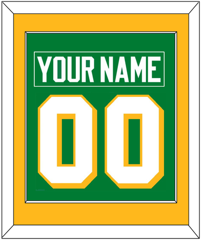 Minnesota Nameplate & Number (Back) Combined - Alternate Green - Essential Tier 2