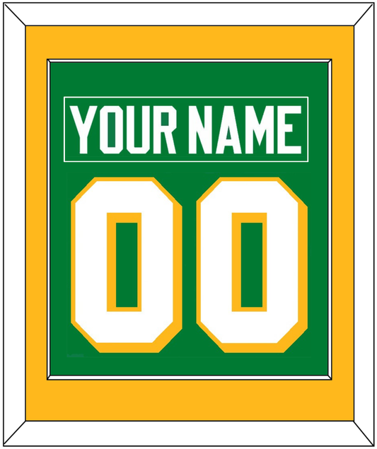 Minnesota Nameplate & Number (Back) Combined - Alternate Green - Essential Tier 2