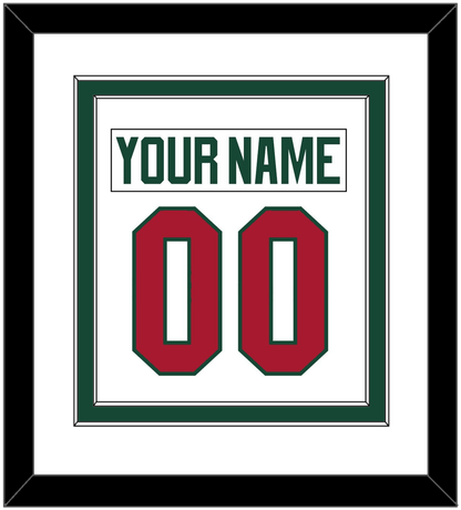 Minnesota Nameplate & Number (Back) Combined - Road White - Signature Tier 1