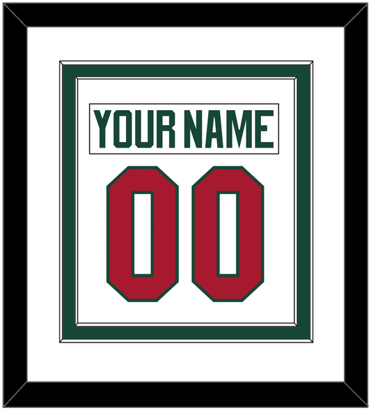 Minnesota Nameplate & Number (Back) Combined - Road White - Signature Tier 1