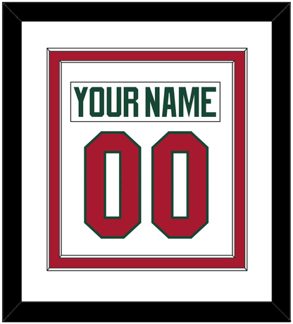 Minnesota Nameplate & Number (Back) Combined - Road White - Signature Tier 2