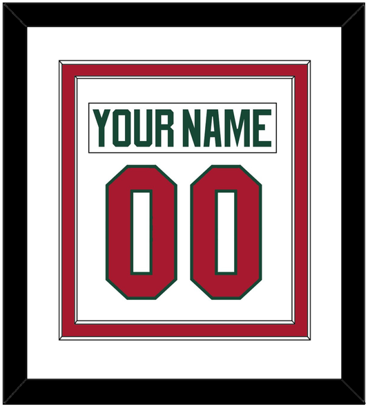 Minnesota Nameplate & Number (Back) Combined - Road White - Signature Tier 2