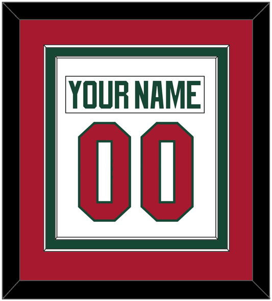 Minnesota Nameplate & Number (Back) Combined - Road White - Signature Tier 4