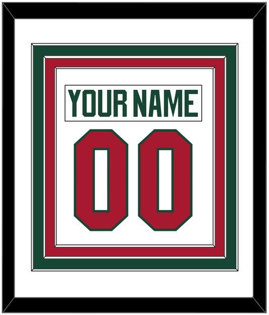 Minnesota Nameplate & Number (Back) Combined - Road White - Premier Tier 1