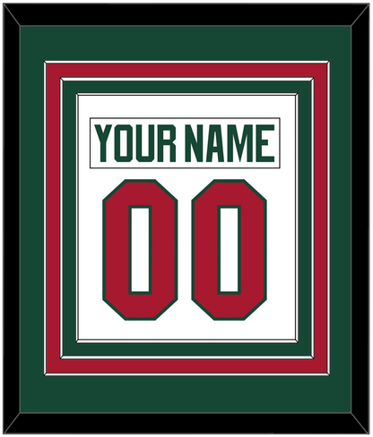 Minnesota Nameplate & Number (Back) Combined - Road White - Premier Tier 2