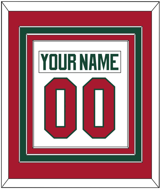 Minnesota Nameplate & Number (Back) Combined - Road White - Premier Tier 3