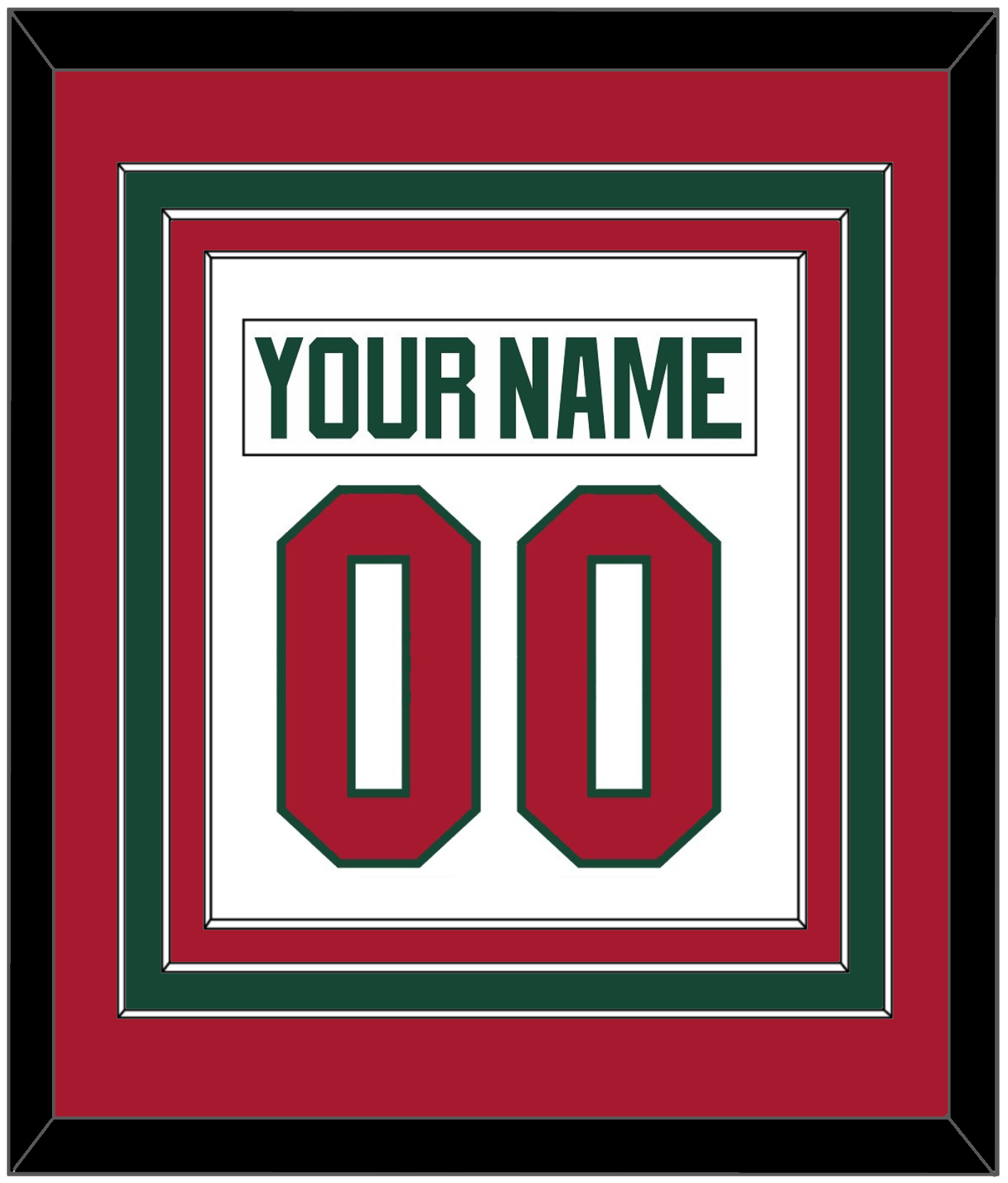 Minnesota Nameplate & Number (Back) Combined - Road White - Premier Tier 3