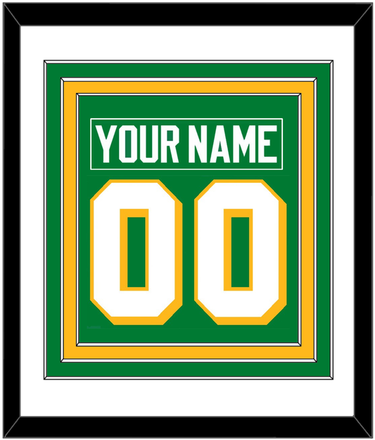 Minnesota Nameplate & Number (Back) Combined - Alternate Green - Premier Tier 1