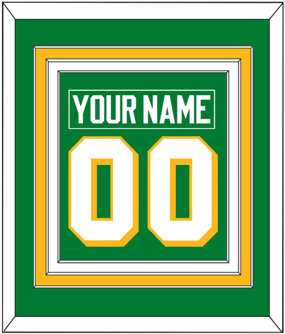 Minnesota Nameplate & Number (Back) Combined - Alternate Green - Premier Tier 2