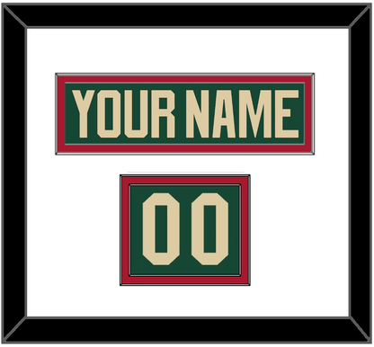 Minnesota Nameplate & Number (Shoulder) - Home Green - Signature Tier 1
