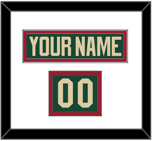 Minnesota Nameplate & Number (Shoulder) - Home Green - Signature Tier 1